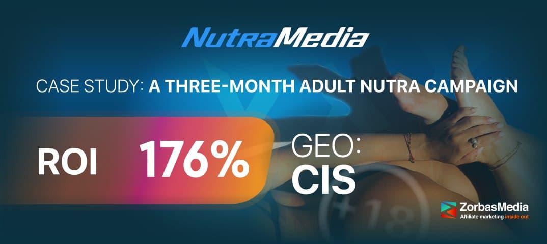 Case Study: A Three-Month Adult Nutra Campaign. 176% ROI. CIS
